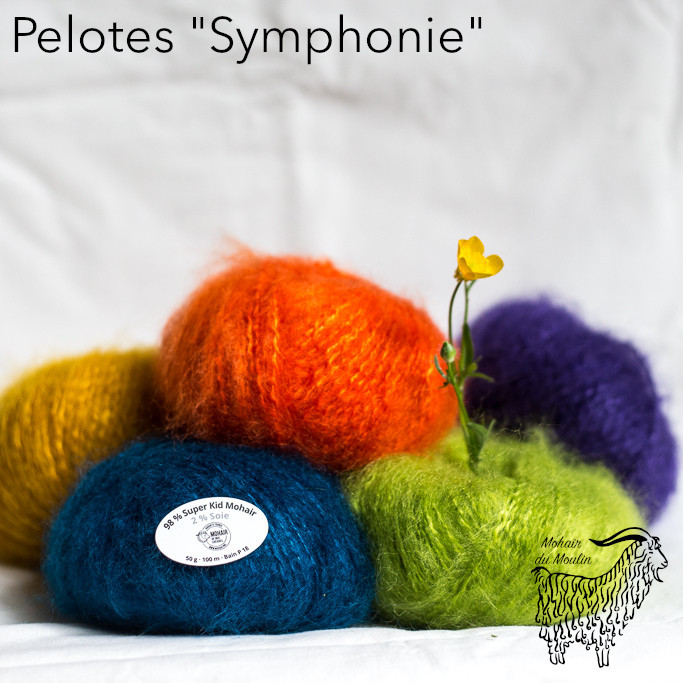 Fil « Symphonie », ou fil épais en mohair de chevreau - Mohair du