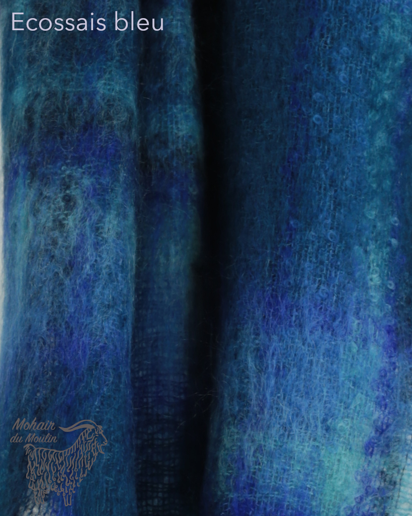 Petite écharpe mohair tissée