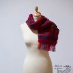 Petite écharpe tissée en mohair