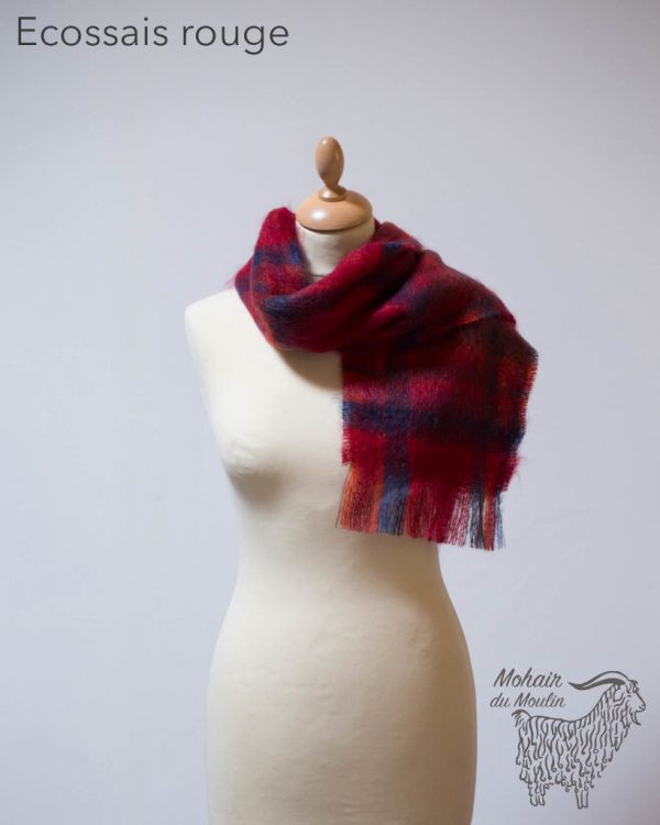 Petite écharpe mohair tissée