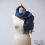 Petite écharpe tissée en mohair