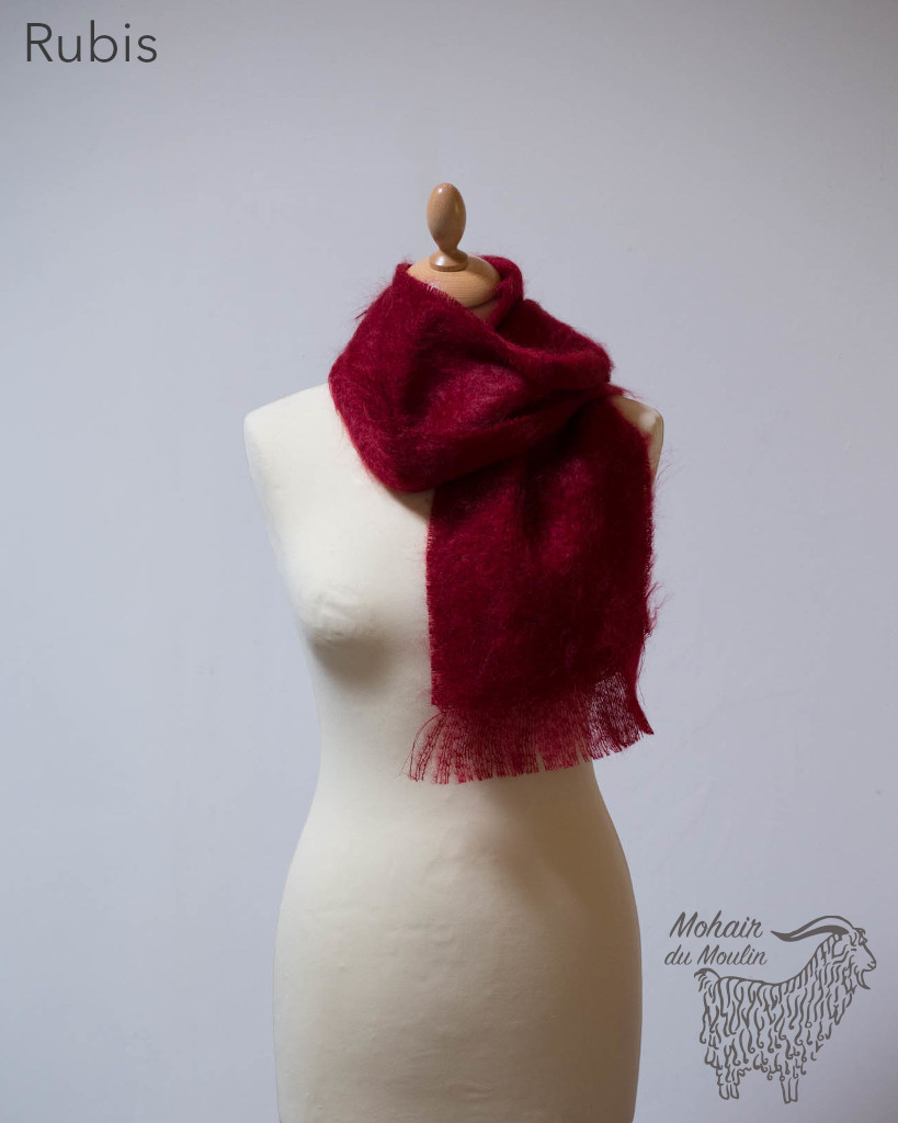 Petite écharpe mohair tissée