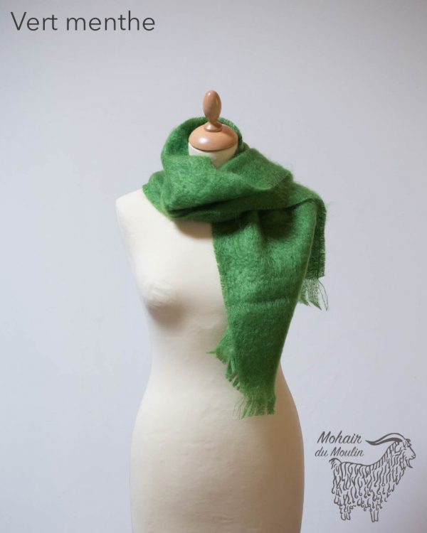 Petite écharpe mohair tissée