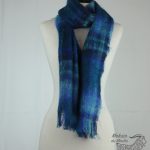 Grande écharpe tissée en mohair