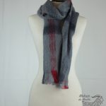 Grande écharpe tissée en mohair
