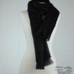 Grande écharpe tissée en mohair