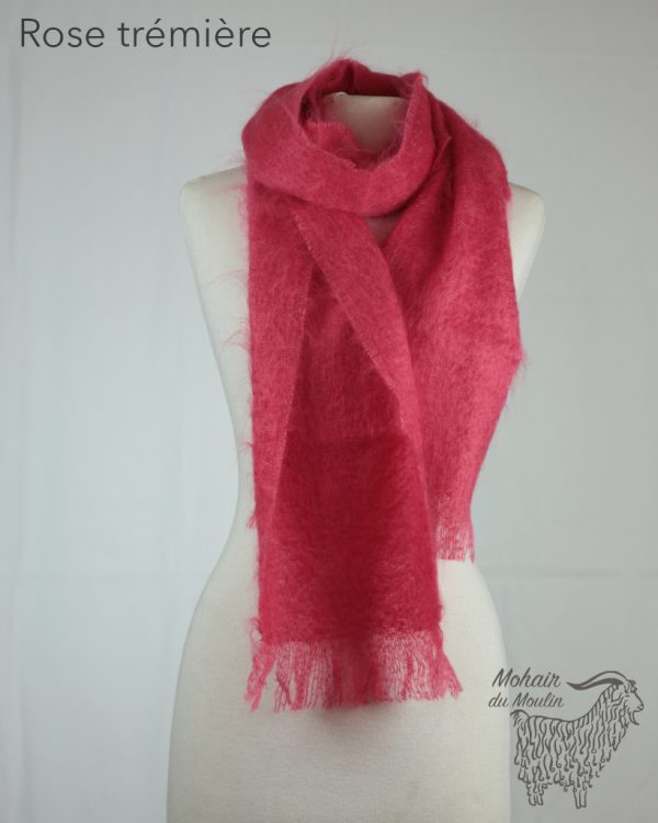 Grande écharpe mohair tissée