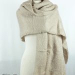 Grande étole tissée en mohair