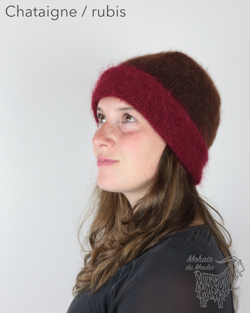 Bonnet roulotté mohair