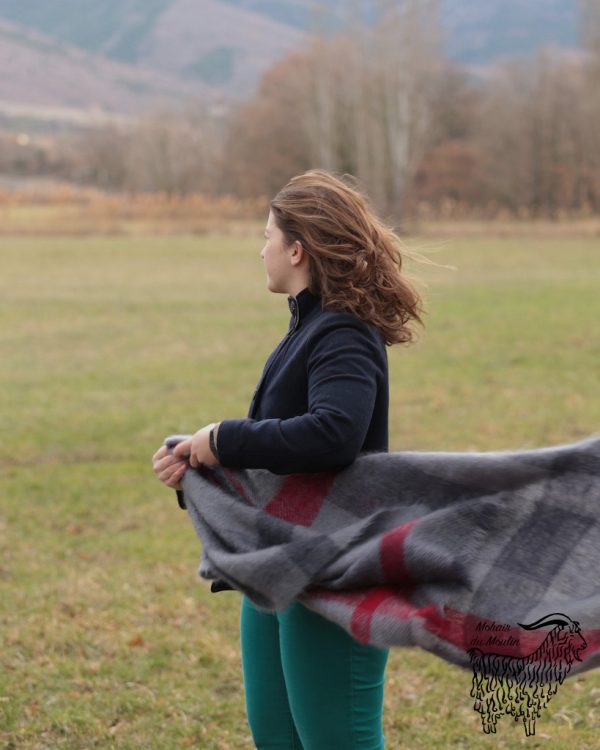 Etole mohair tissée main