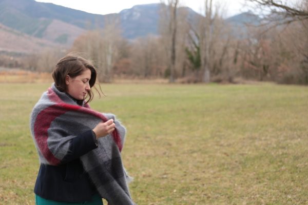 Etole mohair tissée main