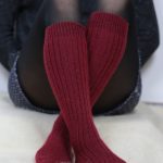 Chaussettes longues en mohair