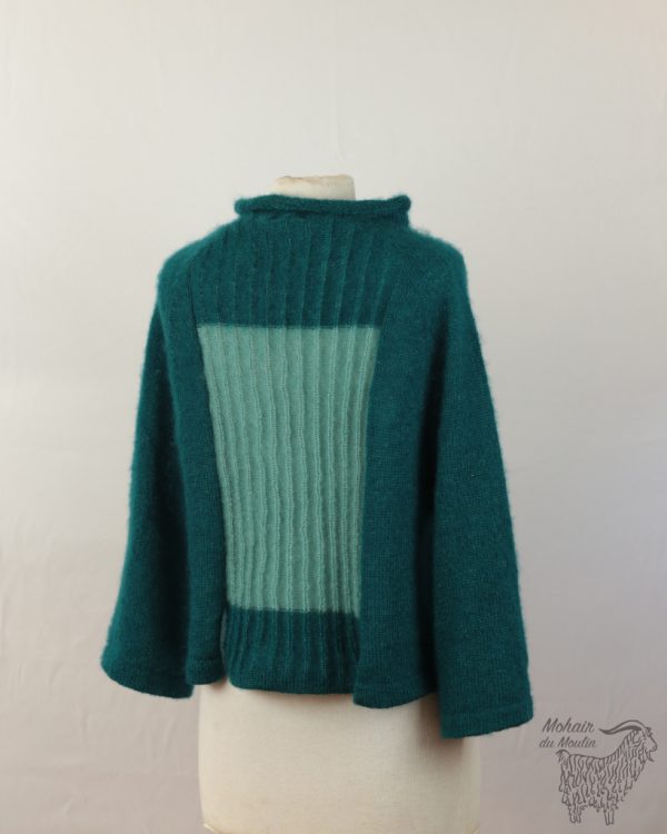 Pull poche mohair