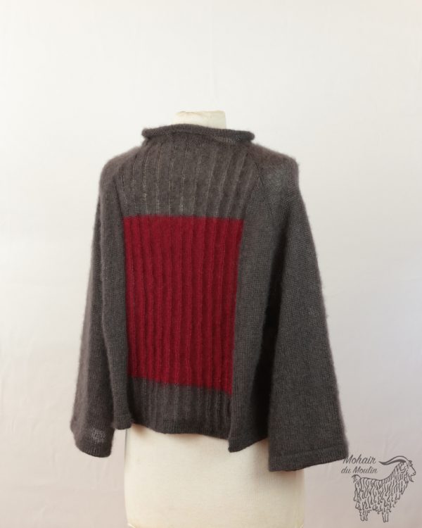 Pull poche mohair