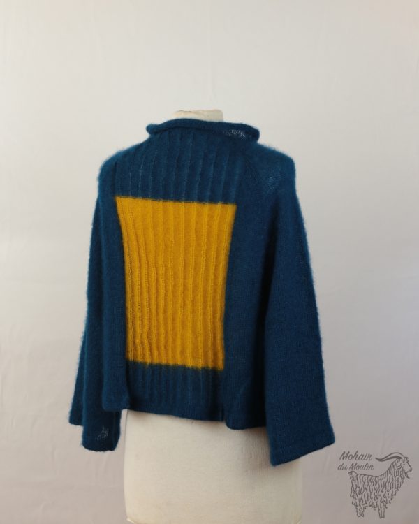 Pull poche mohair