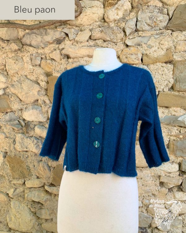 gilet cotes plates mohair