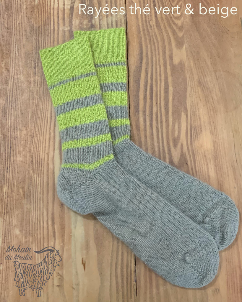 Minikane  Chaussons chaussettes Vert sorbet MADE IN FRANCE