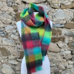 Grande écharpe tissée en mohair