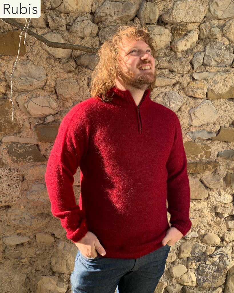 Pull col camionneur en mohair classe- Mohair du Moulin