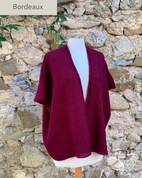 veste cape mohair