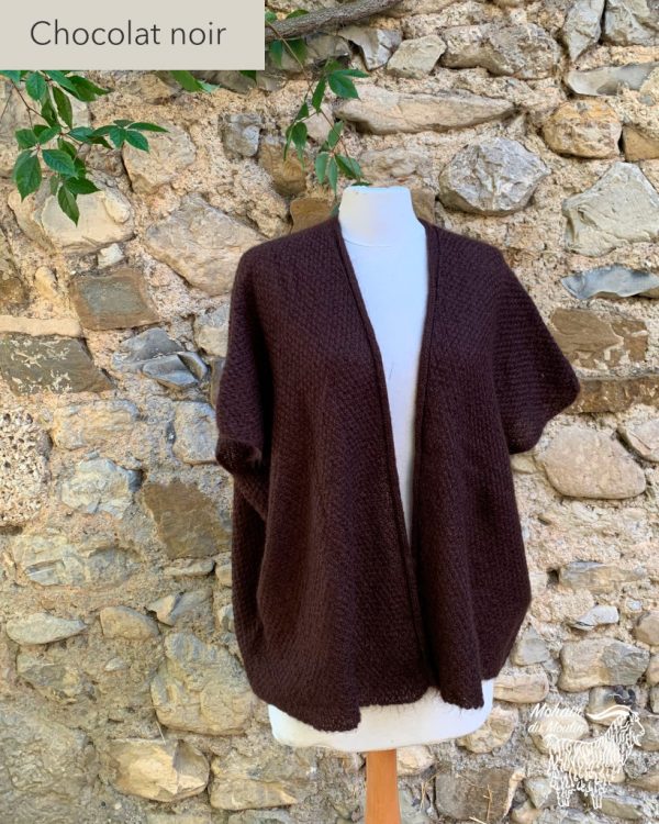 veste cape mohair