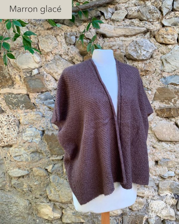 veste cape mohair