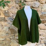 Veste cape mohair
