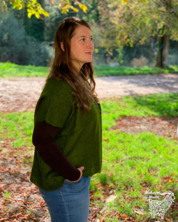 veste cape mohair
