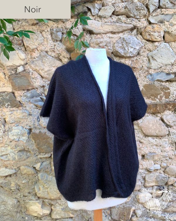 veste cape mohair