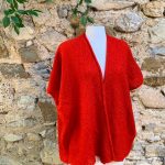 Veste cape mohair