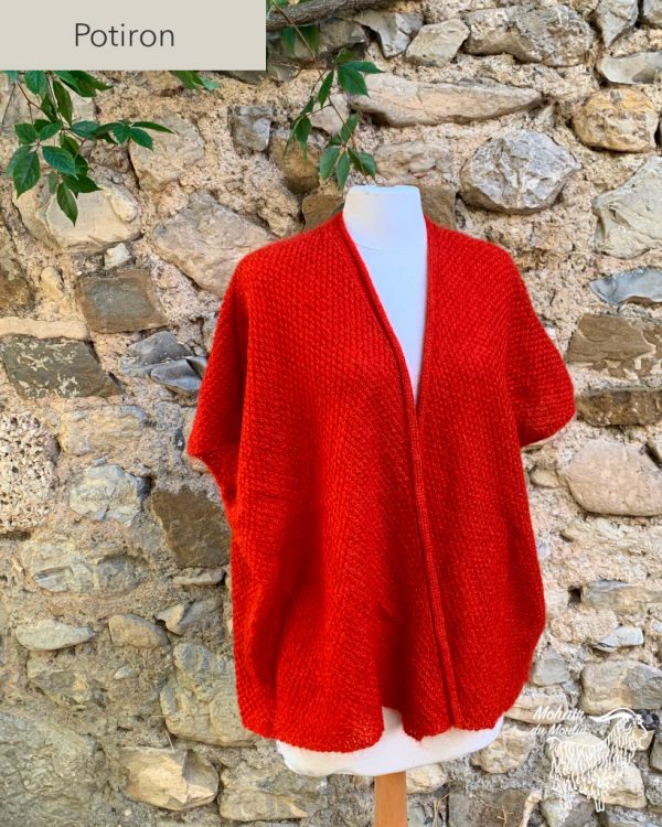 veste cape mohair